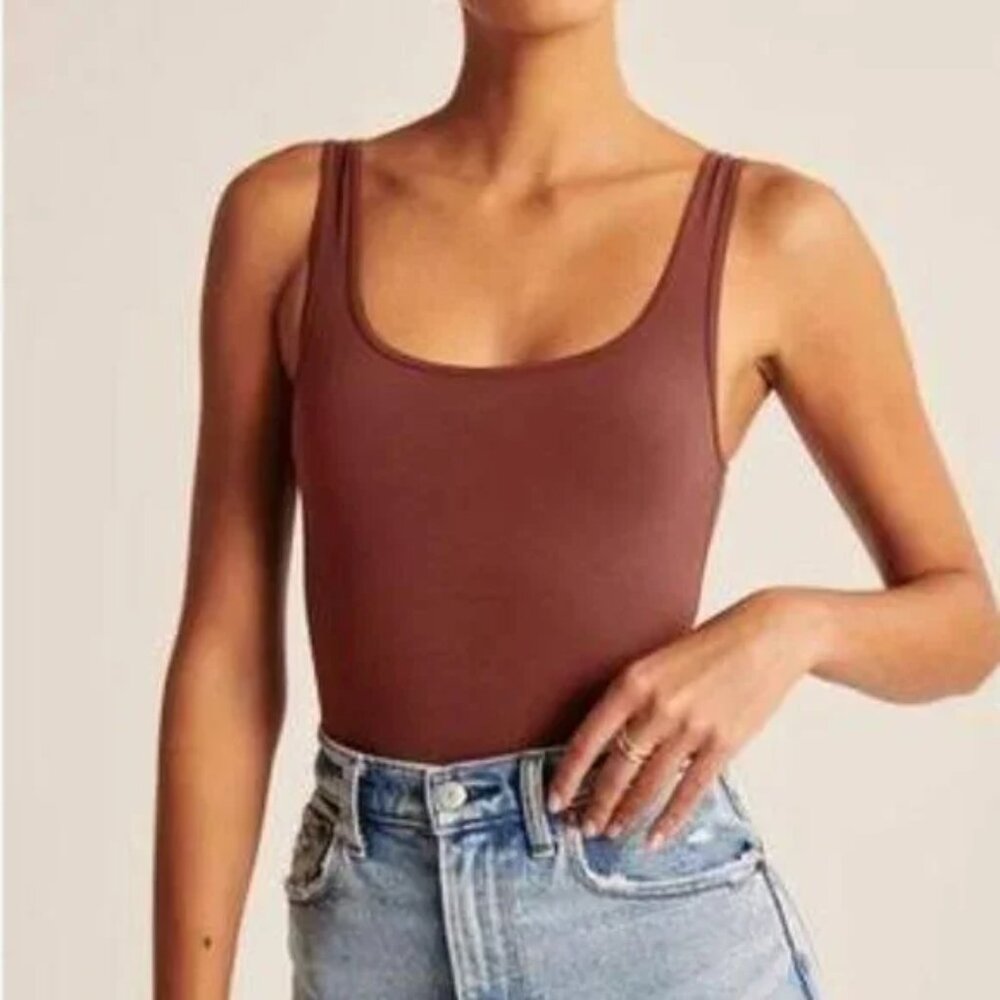 SOLD - Abercrombie & Fitch Soft AF 90s Seamless Tank Bodysuit in Size XS